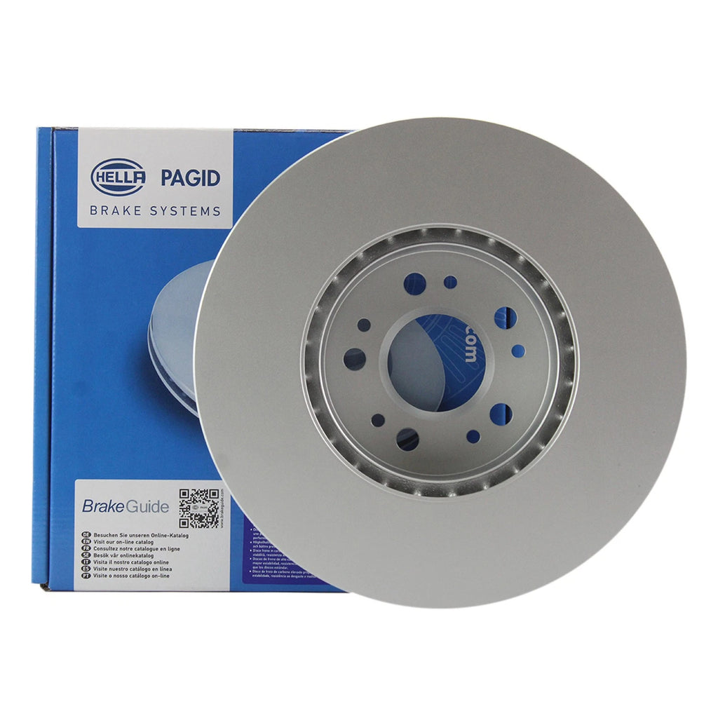 Hella 320mm Front Coated Disc Brake Rotor for Mercedes W126 W140 (1980–1999)