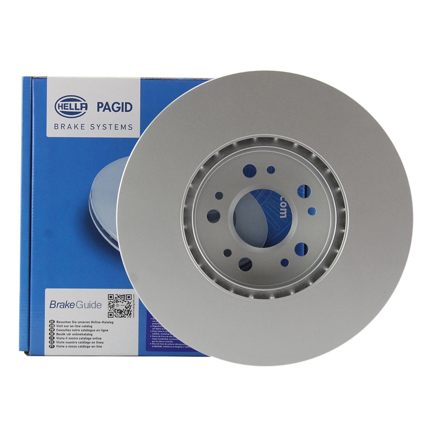 Hella 320mm Front Coated Disc Brake Rotor for Mercedes W126 W140 (1980–1999)