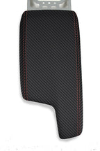 Console Lid Armrest Cover for Subaru Impreza (2017–2020) Carbon Fiber Red Stitch