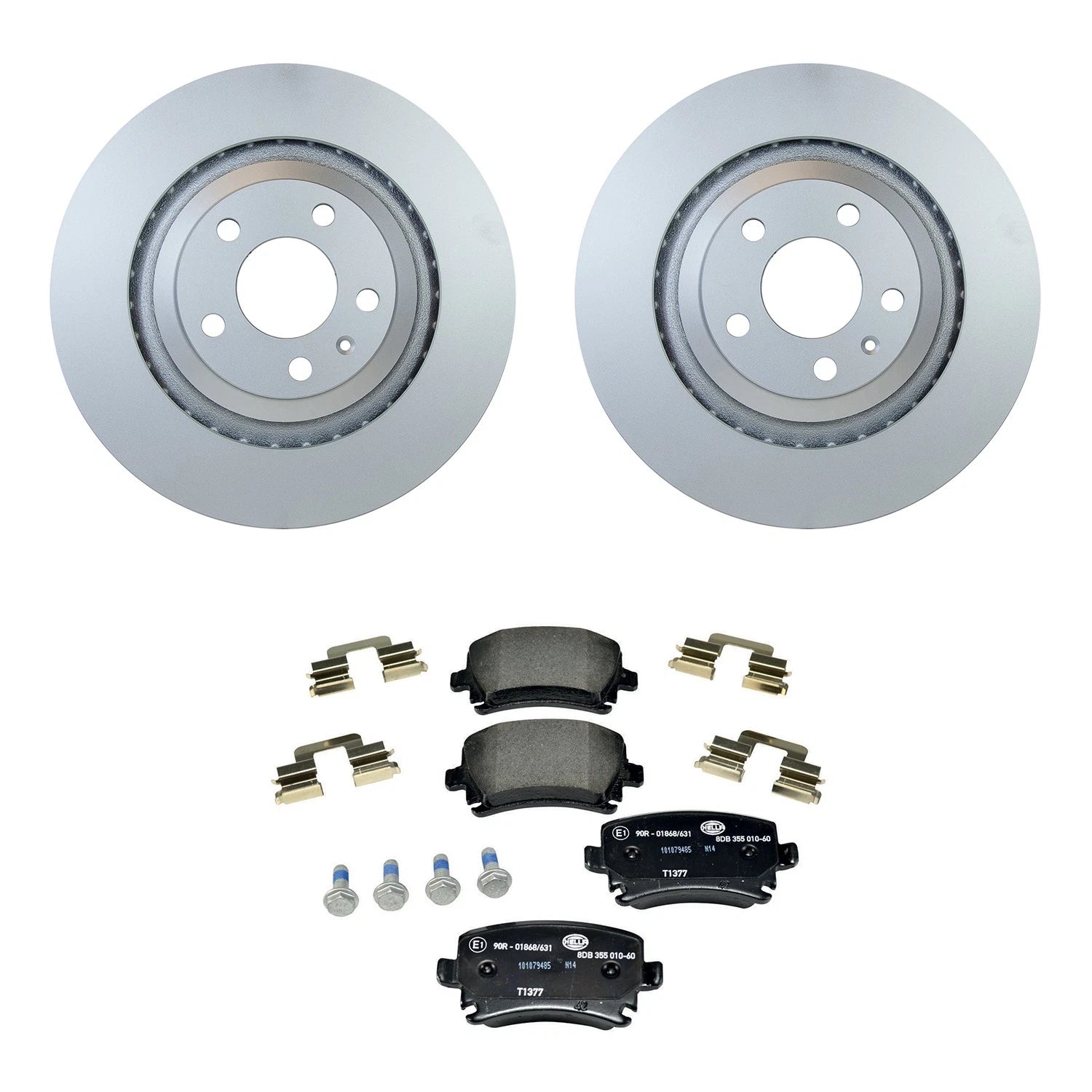 Hella Rear Rotors Low-Met Disc Brake Pad Kit for Audi A6 Quattro (2005)