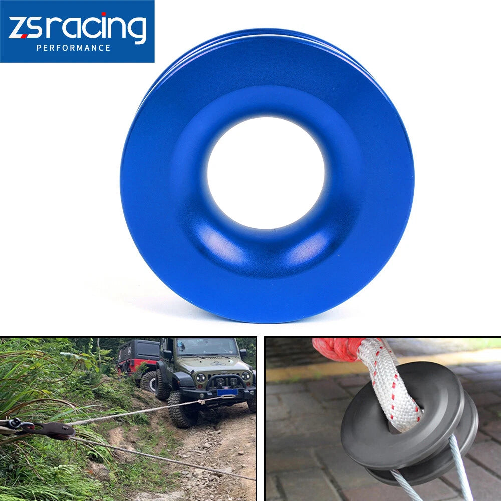 Winch Snatch Recovery Ring for ATV UTV (41000 lbs) - Blue
