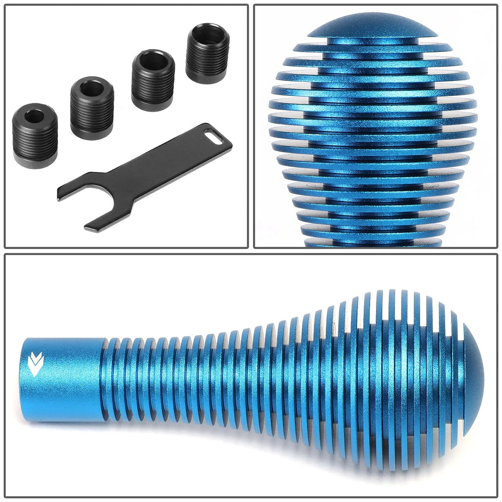 NRG 115mm Blue Heat Sink Bubble Head Shift Knob for Universal Vehicles (2010–2023)