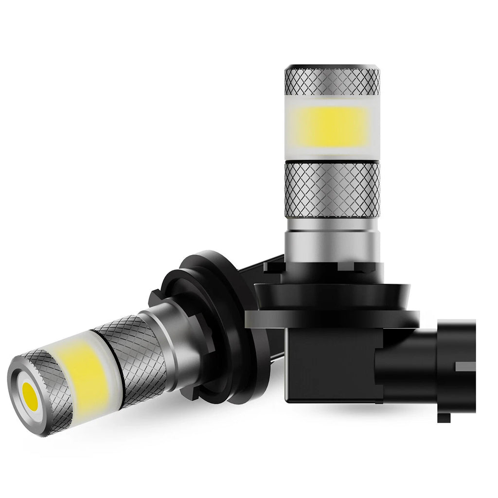 Set of 4 LED Fog Light Bulbs 9005 9006 H11 H7 6500K for Universal Fit