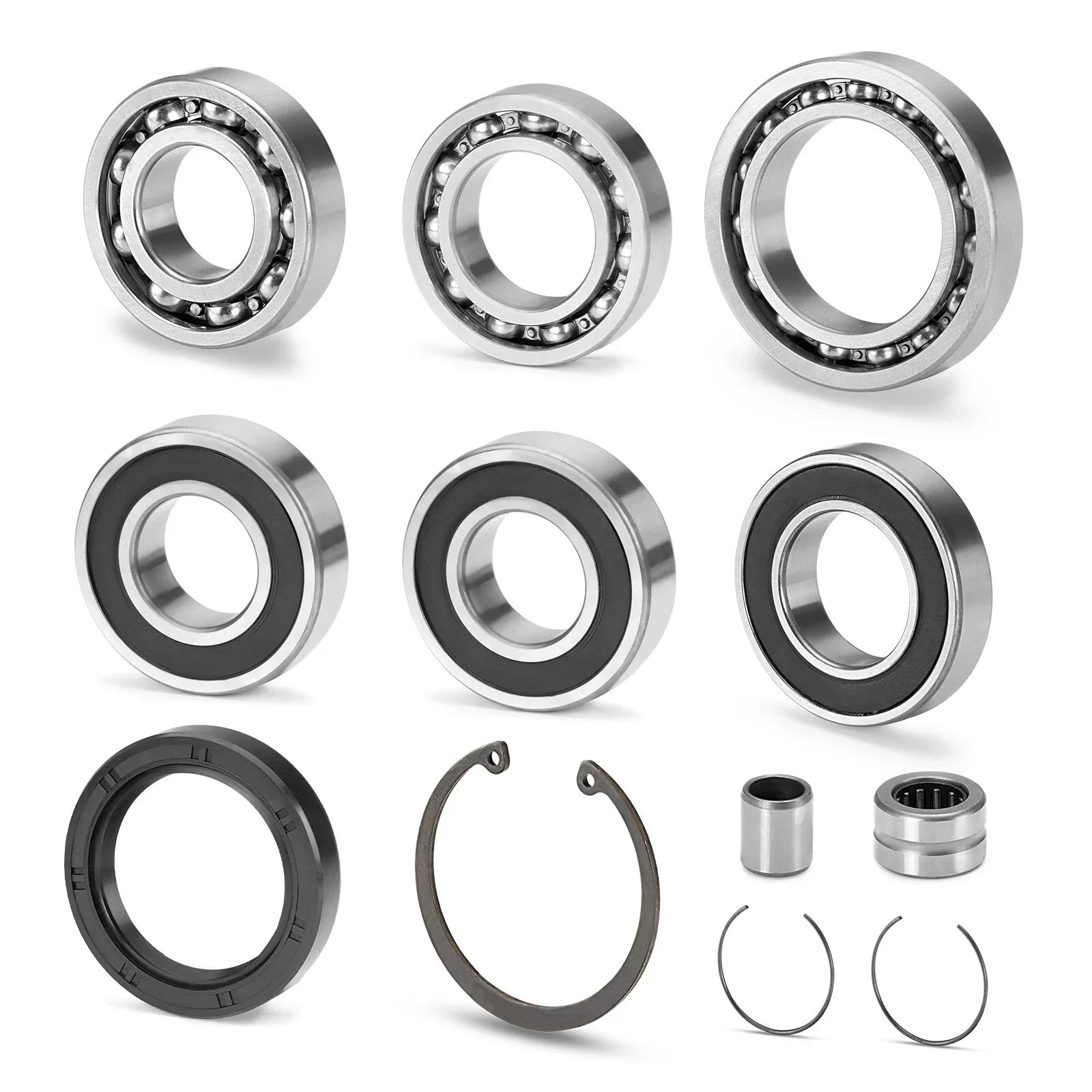 Rear Diff Bearing Seal Kit & Nut for Honda Rancher TRX350