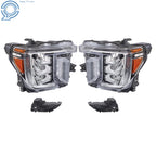 Set of 2 Full LED Headlights for GMC Sierra 2500/3500 HD (2020–2023)