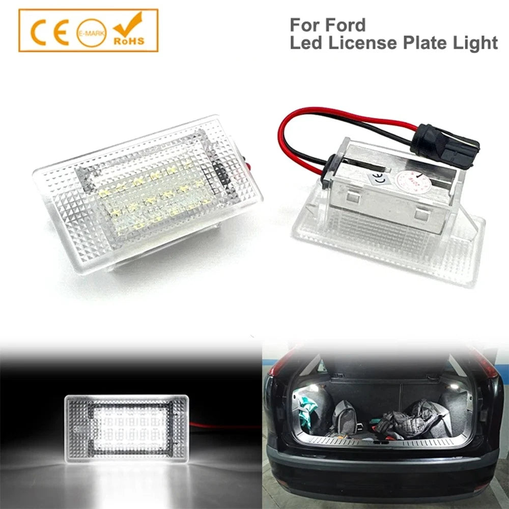Pair LED Interior Trunk Cargo Bed Light for Ford Focus Galaxy EcoSport (2014–2020)
