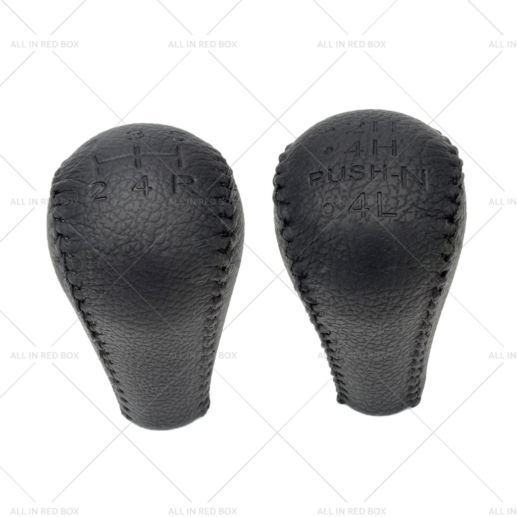 2X Leather Transfer Case & Gear Shift Knobs for Nissan Patrol GQ GU (1997–2016)