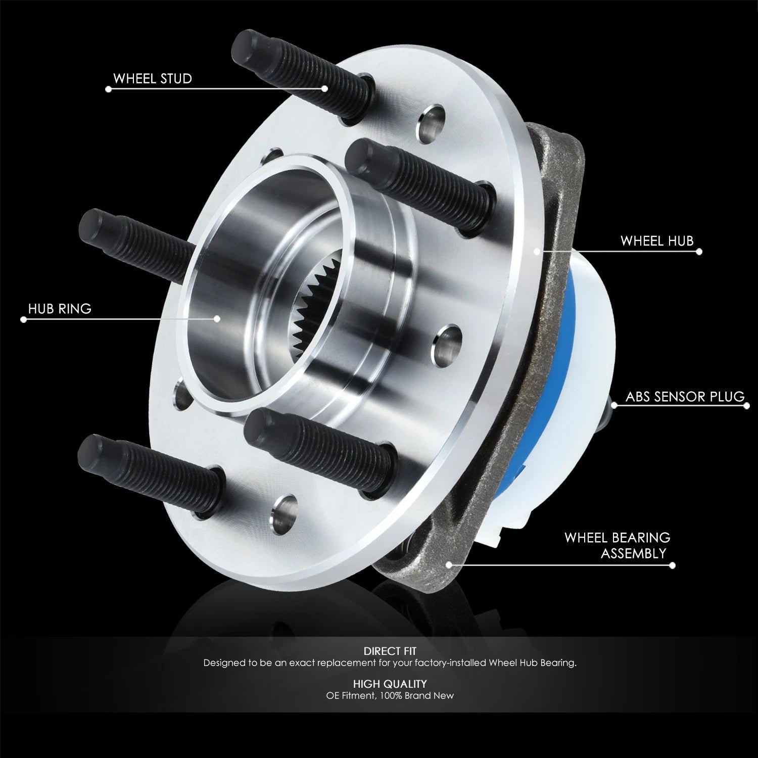 Front Left Right Wheel Bearing Hub for Cutlass Grand Am (1997–2005)