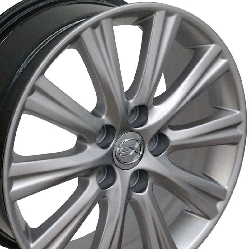 17 Inch Hyper Silver Wheel Replacement for 1992–2018 Toyota Camry