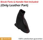 E Brake Boot for Acura TSX (2004–2008) Carbon Fiber Red Stitch