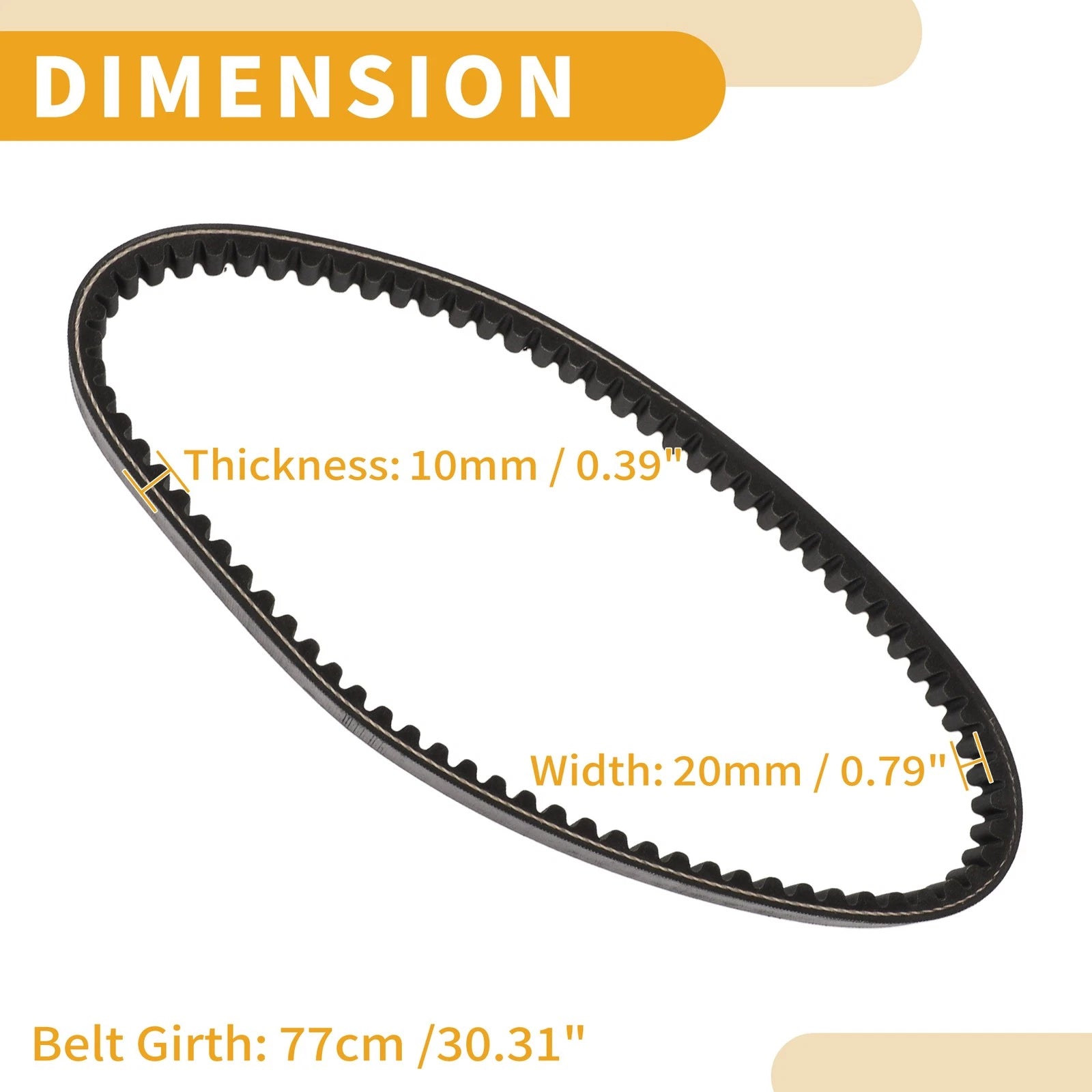 Drive Belt V-Belt for Honda Line Elite EXU RX125 NS125D SDH125T (1975–2023)