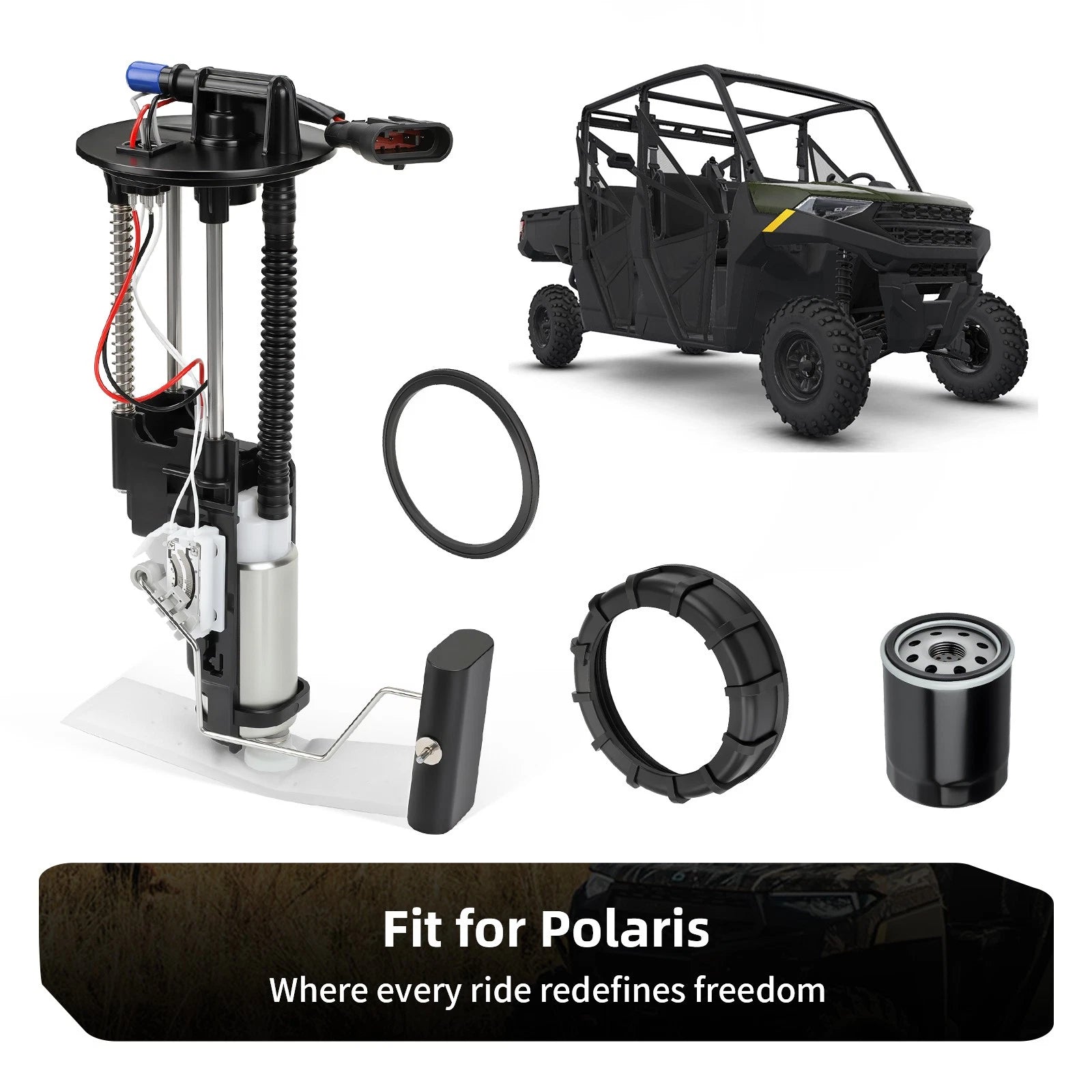 Fuel Pump Assembly with Oil Filter for Polaris Ranger XP 1000 (2018–2025) 2208123