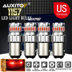 Set of 4 LED Red Brake Tail Stop Light Bulbs for AUXITO 1157 2057