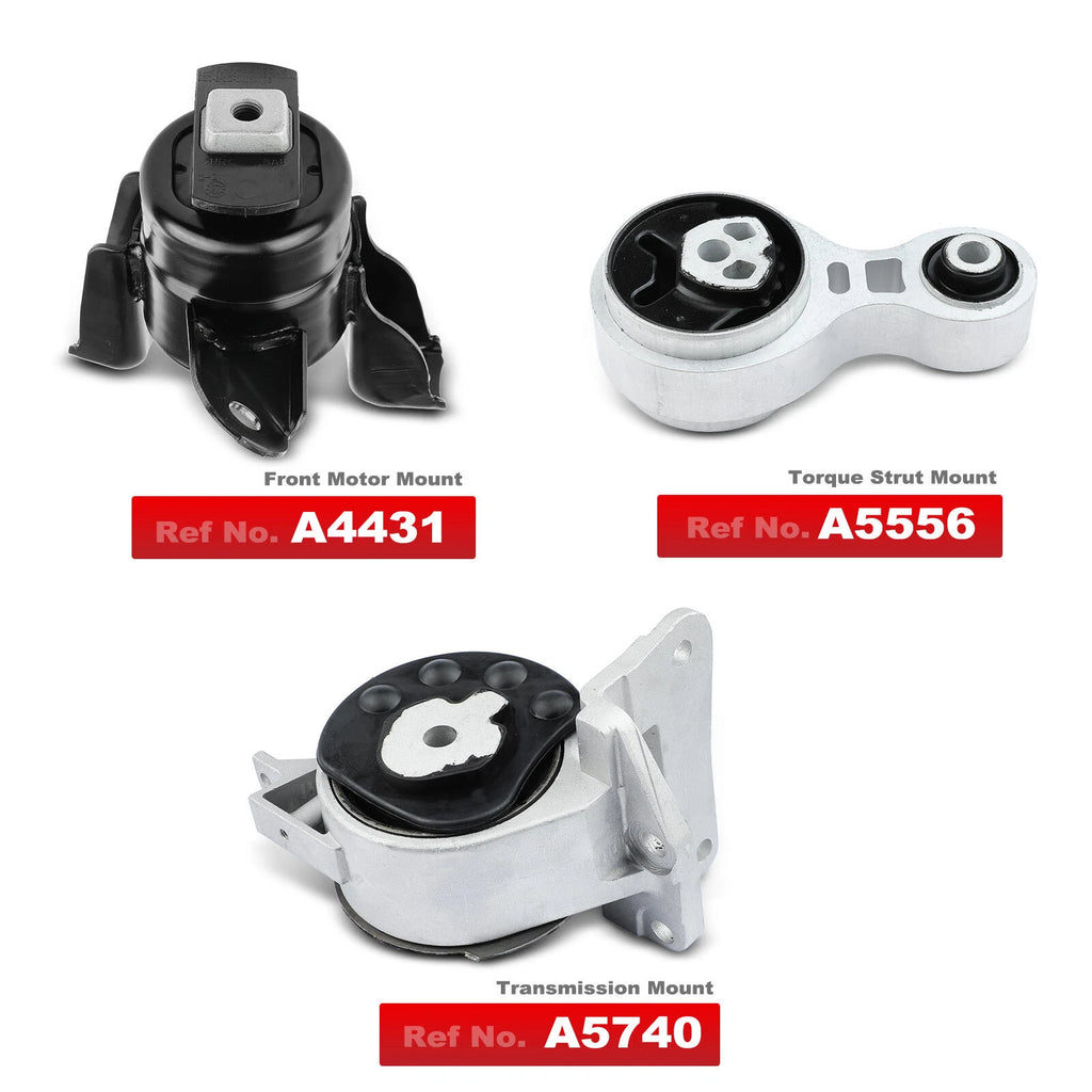 3X Front Engine Motor & Transmission Torque Strut Mount for Ford