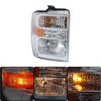 Set of 2 Headlights for Ford E150 E250 E350 E450 Econoline Van (2008–2014)
