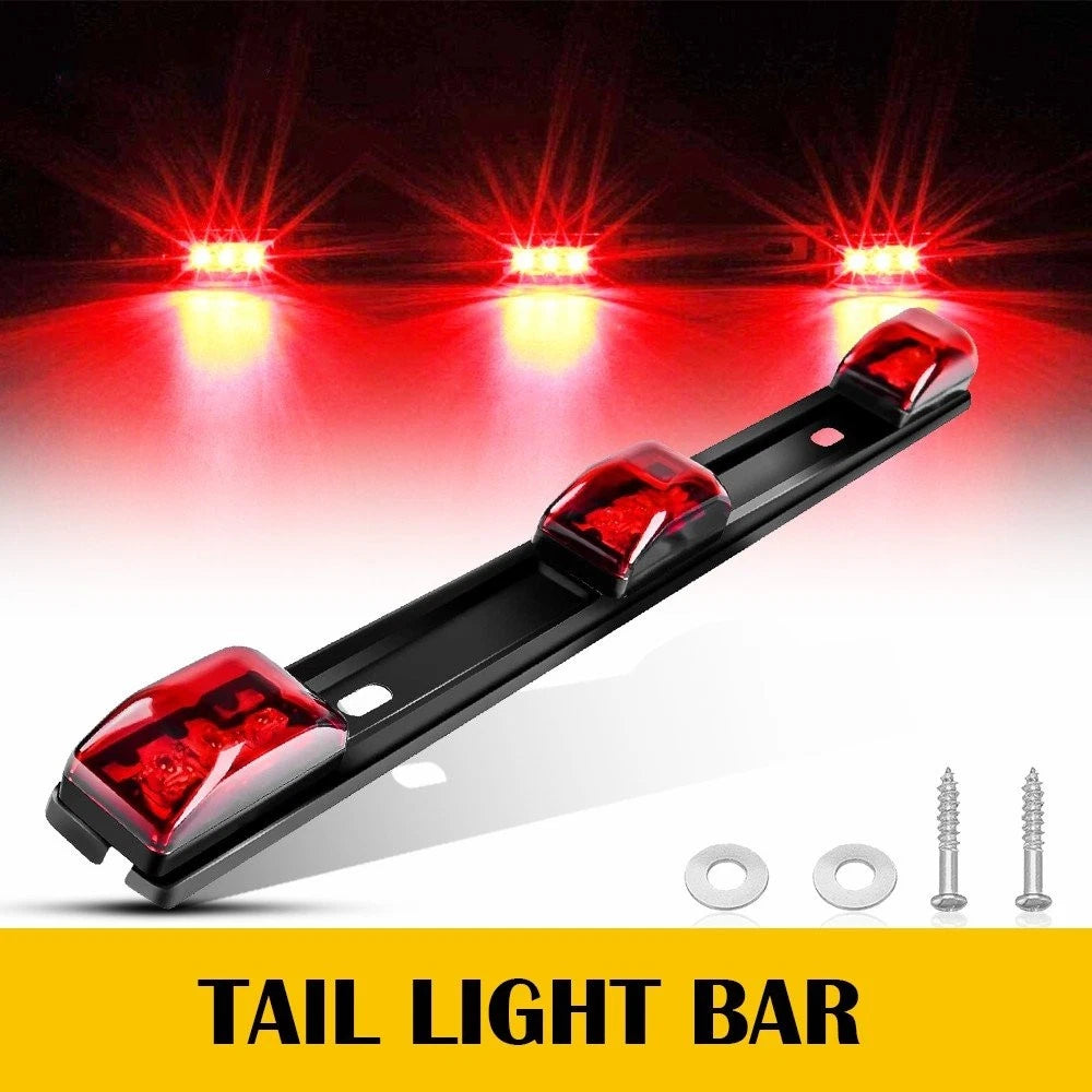 Set of 4 LED ID Light Bars for Truck Boat Trailer (14")