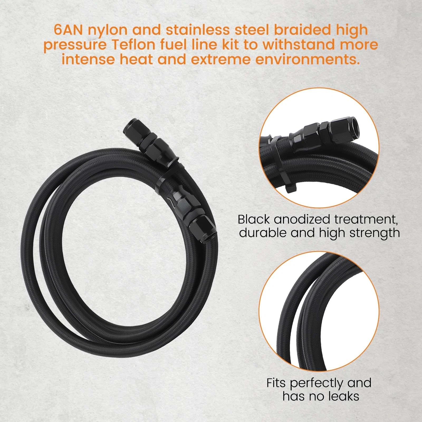 Transmission Cooler Hose Line Kit for GM (6AN) 4L60E 4L65E 700R4 TH350 TH400 (1982–2006)