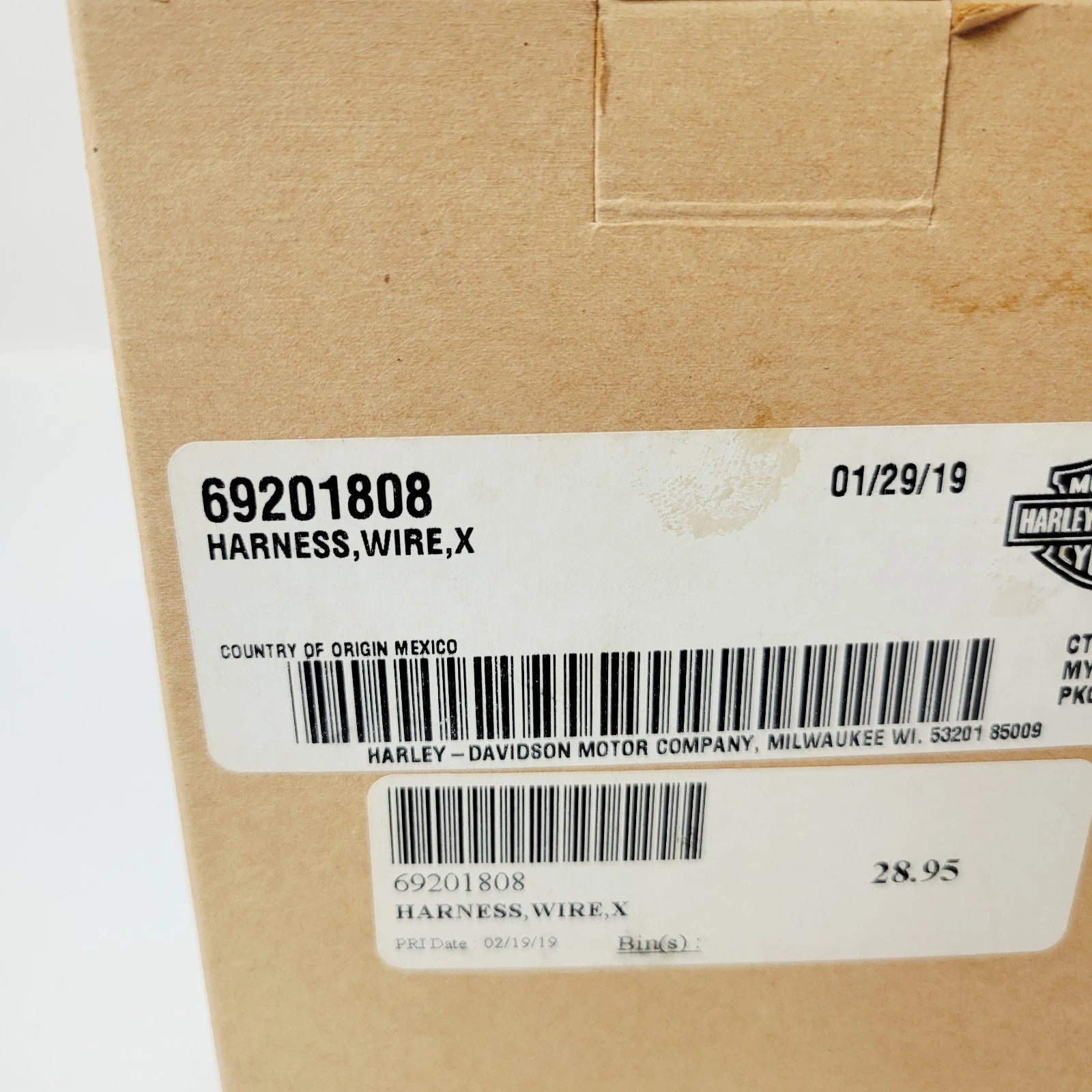 Heated Grip Power Ground Jumper Harness for Harley-Davidson (OEM 69201808)