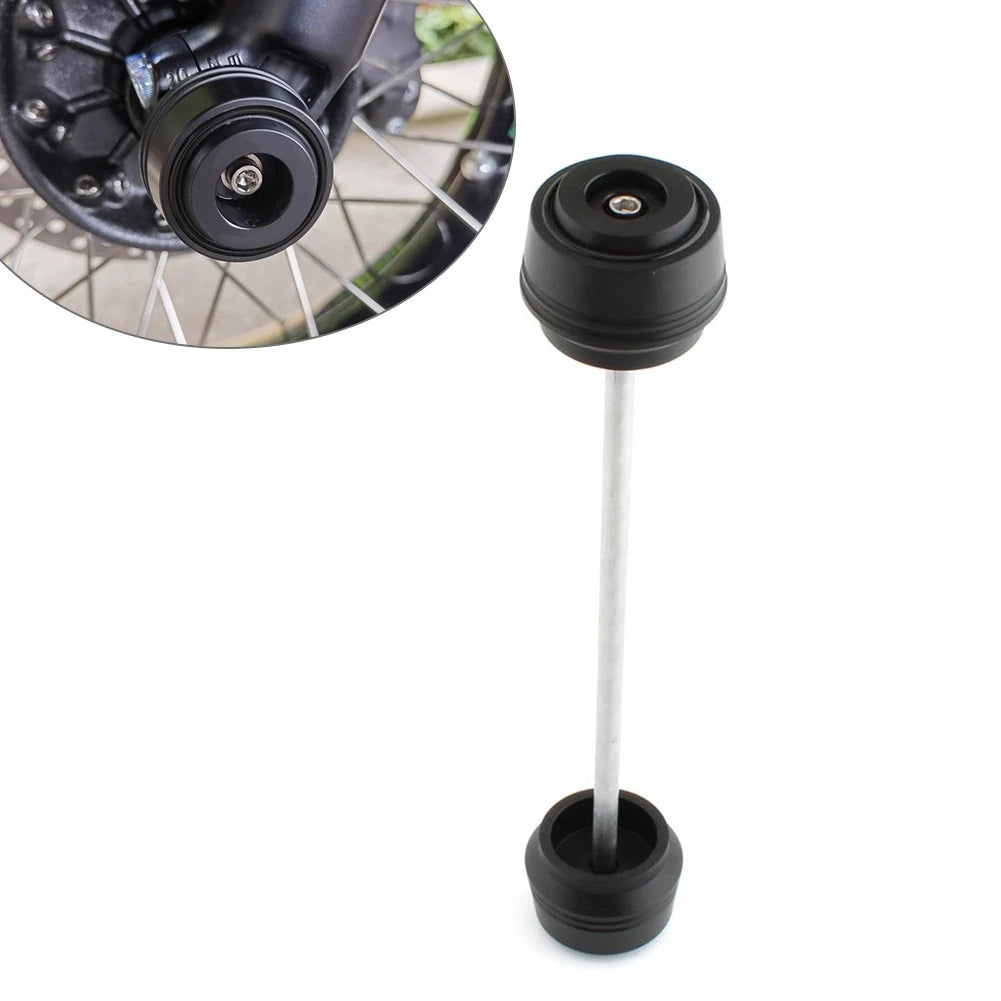 Front Wheel Axle Fork Slider Crash Protector for Zontes Shengshi 368 D E M (2019–2023) Black