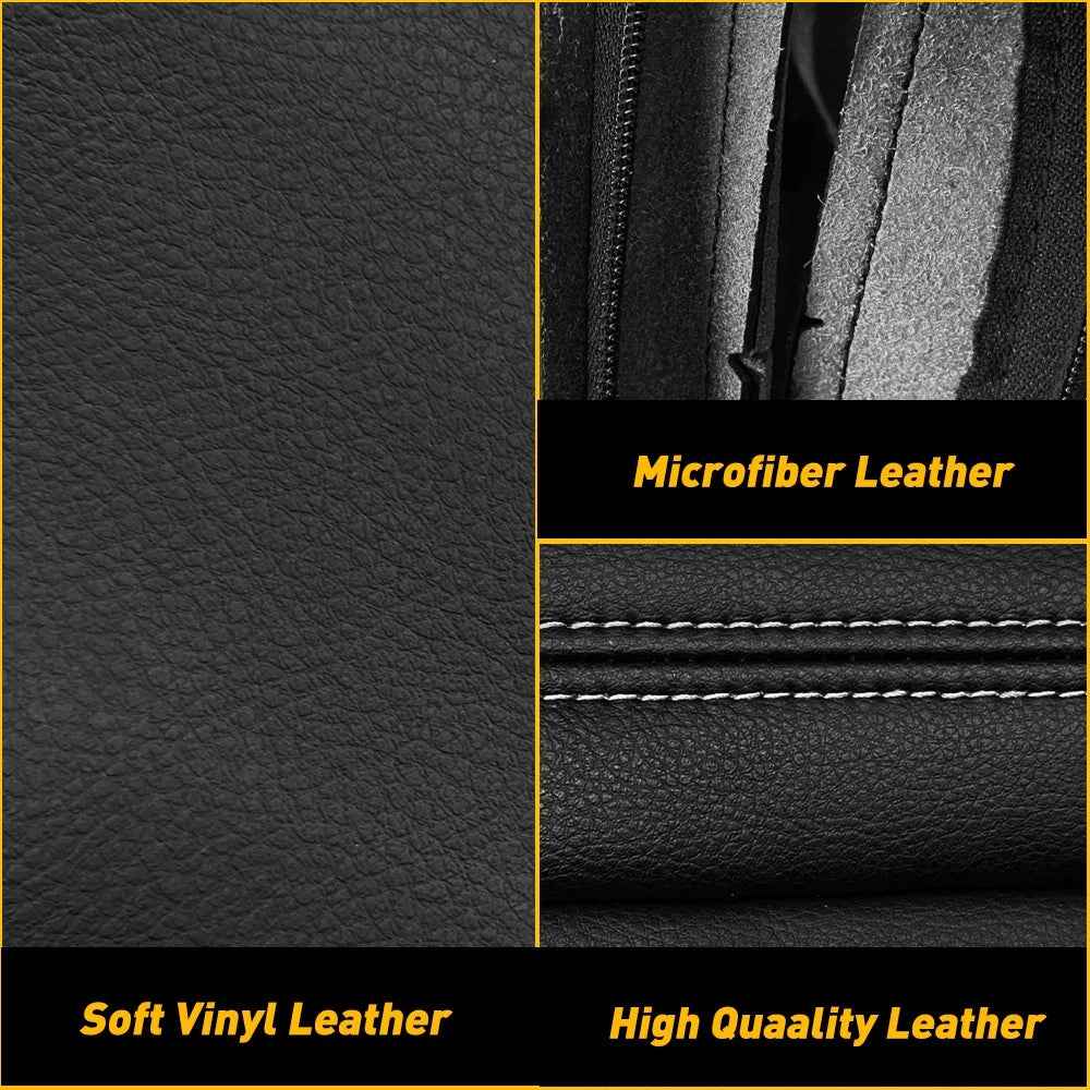 2X Front Seat Armrest Leather Covers for Chrysler Town & Country (2011–2016)
