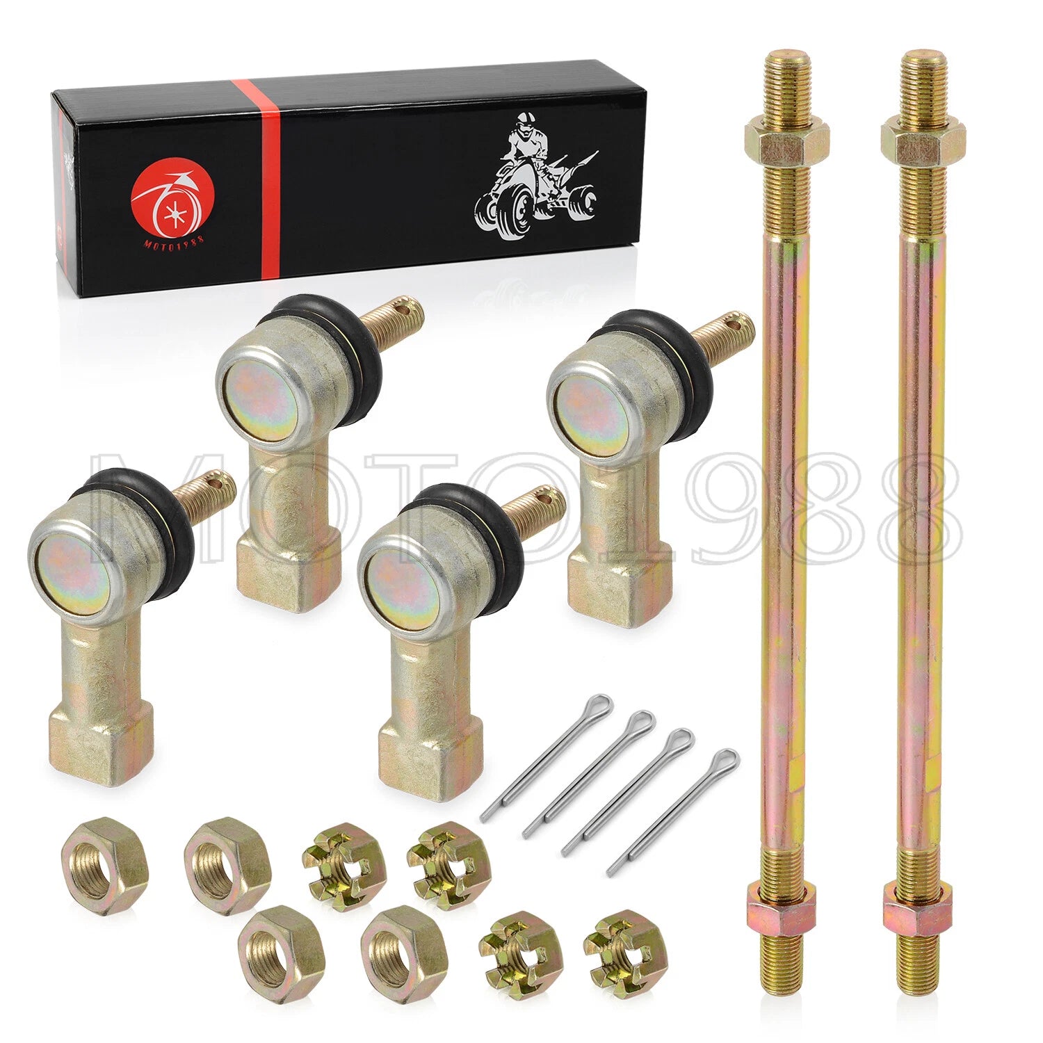 Tie Rod End Kit for Honda 300EX TRX300EX 1993–2006, TRX250X 1987–1992 (NO-X)