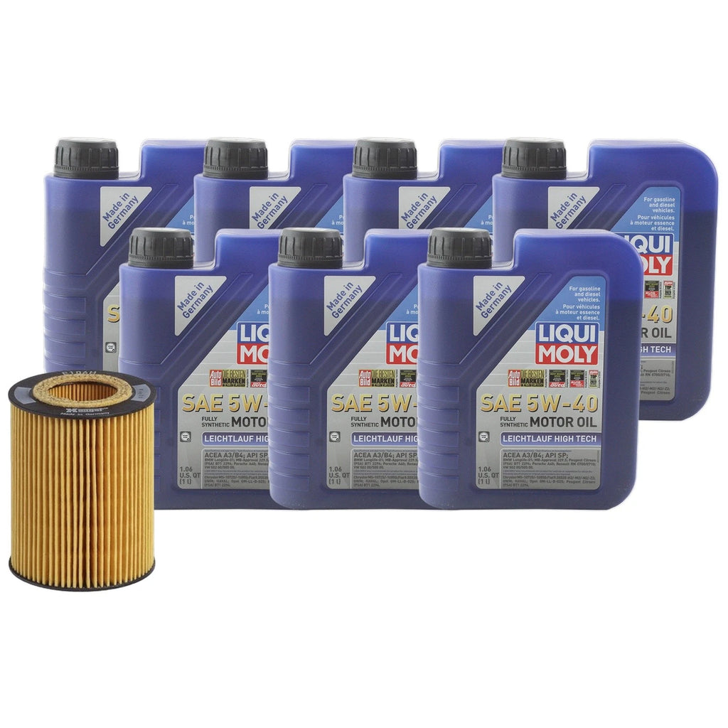 Engine Oil Change Kit 7L Liqui Moly 5W40 for BMW E36 E39 (1990–2002)