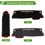 Dashboard Cover for Toyota Camry XV70 (2018–2023) Black Red Polyester