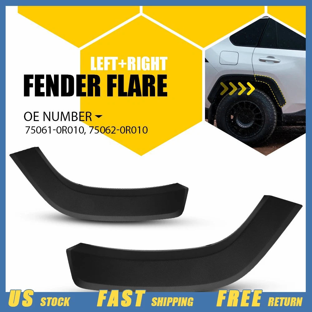 Right Rear Door Flare Arch Trim Molding for Toyota RAV4 (2019–2024)