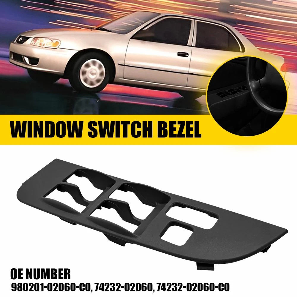 Driver Side Master Power Window Switch Bezel Trim for Toyota Corolla (1998–2002)