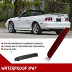 Red Rear Fender Side Marker Signal Covers for Ford Mustang (1994–1998)