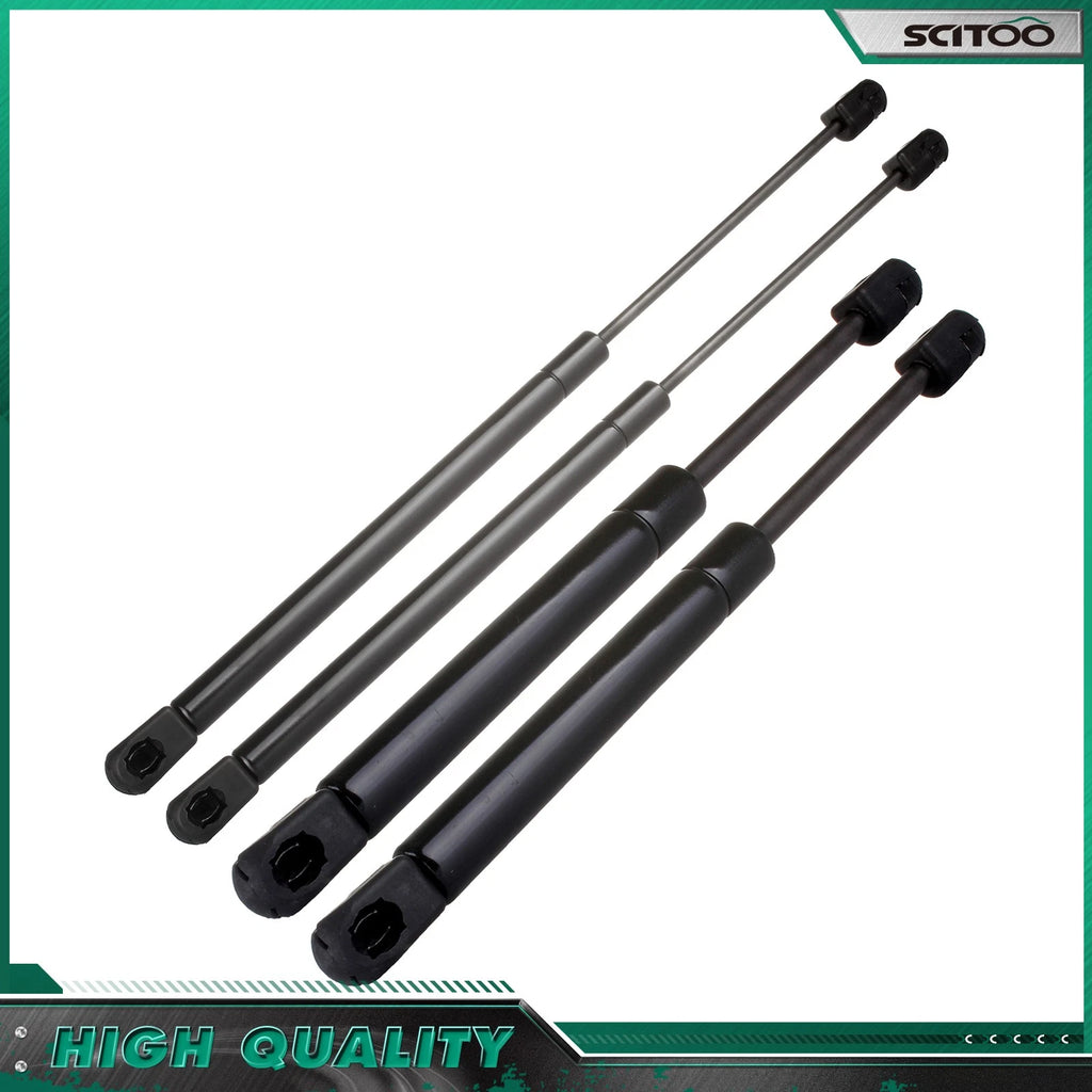 2 Hood & 2 Window Lift Supports Gas Struts for Jeep Commander (2006–2010)