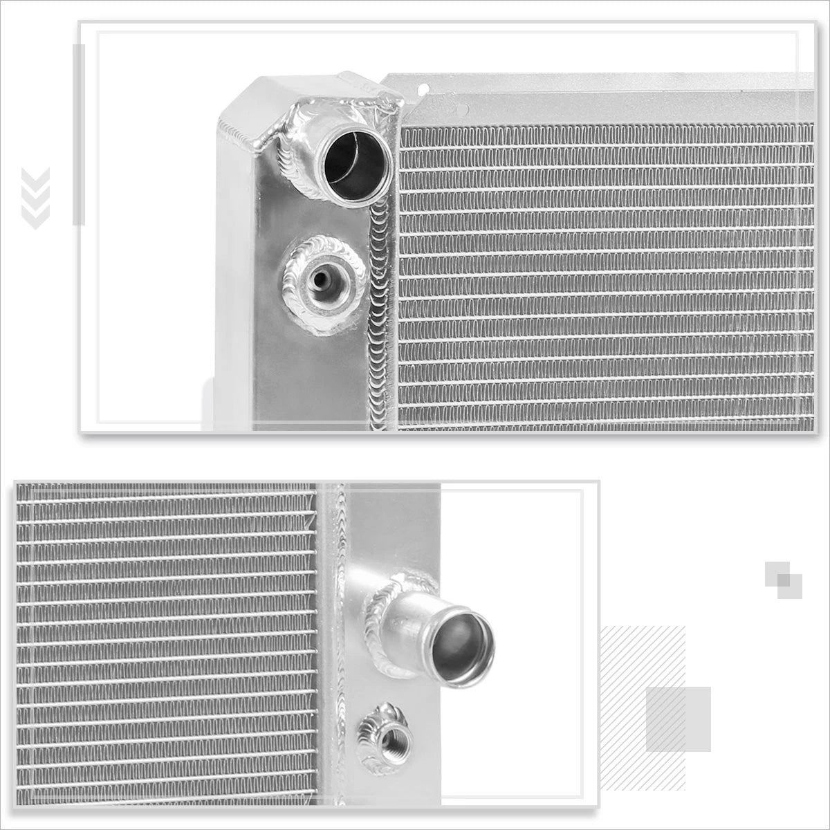 3-Row Aluminum Core Racing Radiator for S10 Blazer/Jimmy/Sonoma (1996–2005)