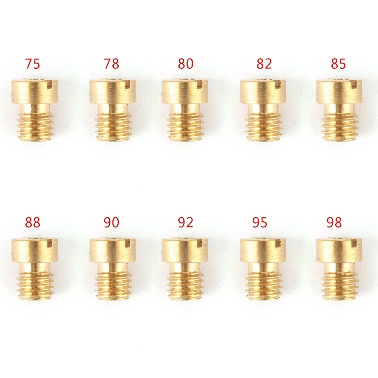 10X 5MM M5 Main Jets for Dellorto Carburetor (75–95)