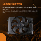 Electric Radiator Cooling Fan for Mercedes-Benz CLA250 GLA250 (2014–2020)