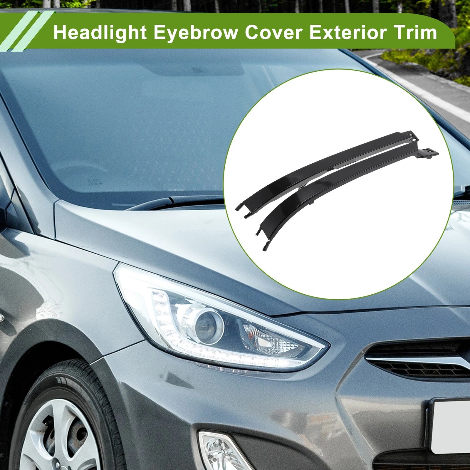 Headlight Eyebrow Eyelid Cover for Mercedes-Benz ML320 (1998–2005)