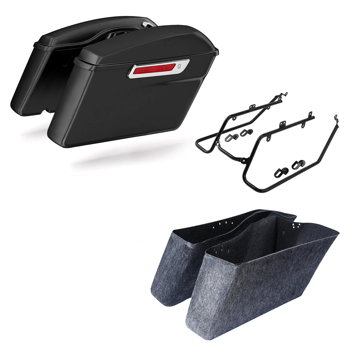 Hard Saddlebags Conversion Bracket for Harley Low Rider, Street, Fat Bob (2008–2017)