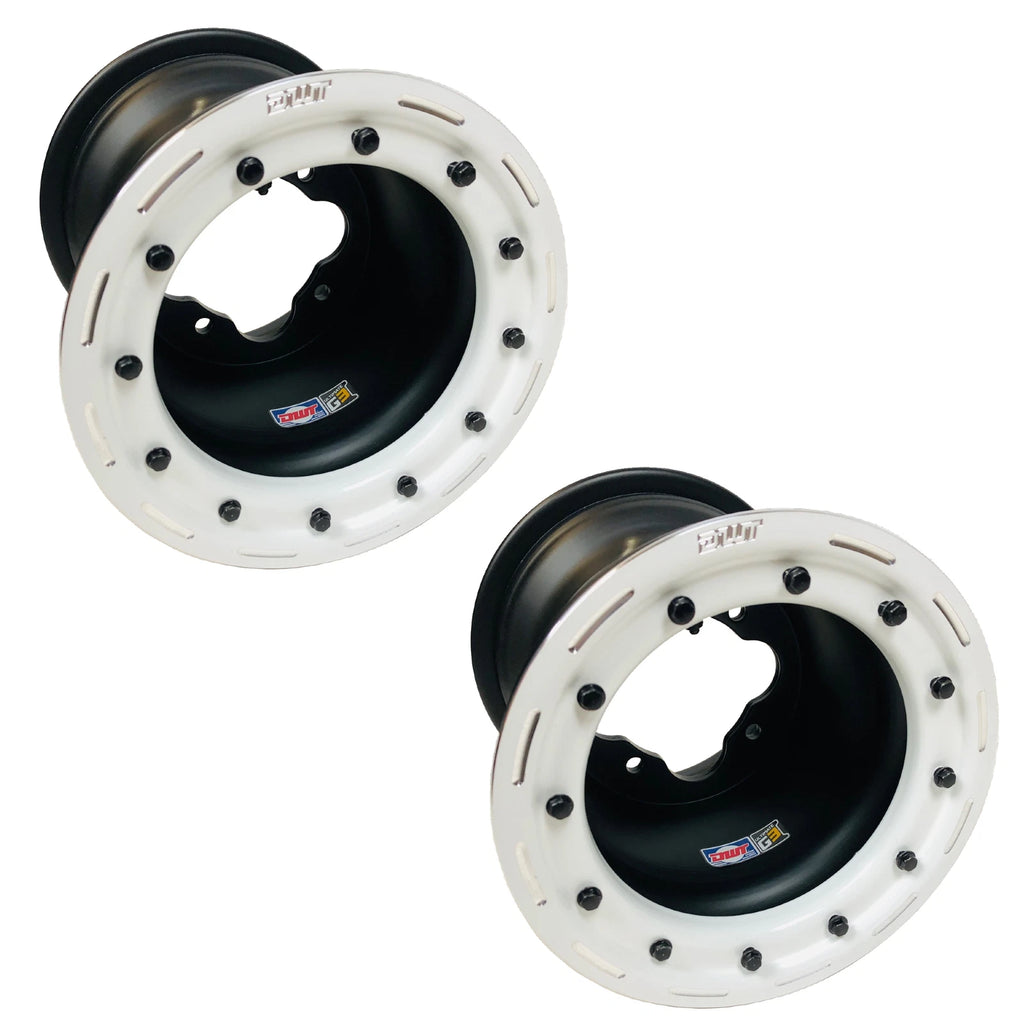 Set of 2 DWT G3 Rear Beadlock Wheels 8" 8x8 4/115 for Raptor 125 250 350