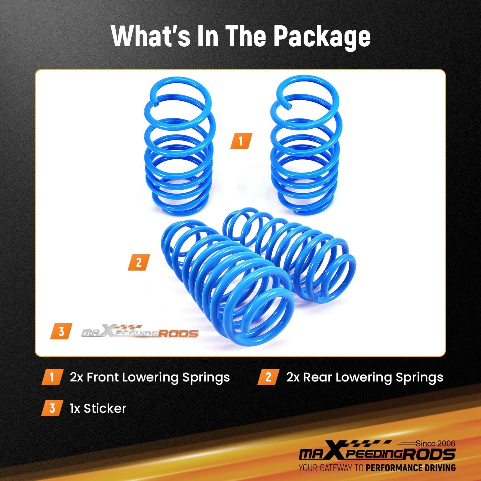 Lowering Springs for Ford Fiesta ST (2008–2018) -1.38" Drop