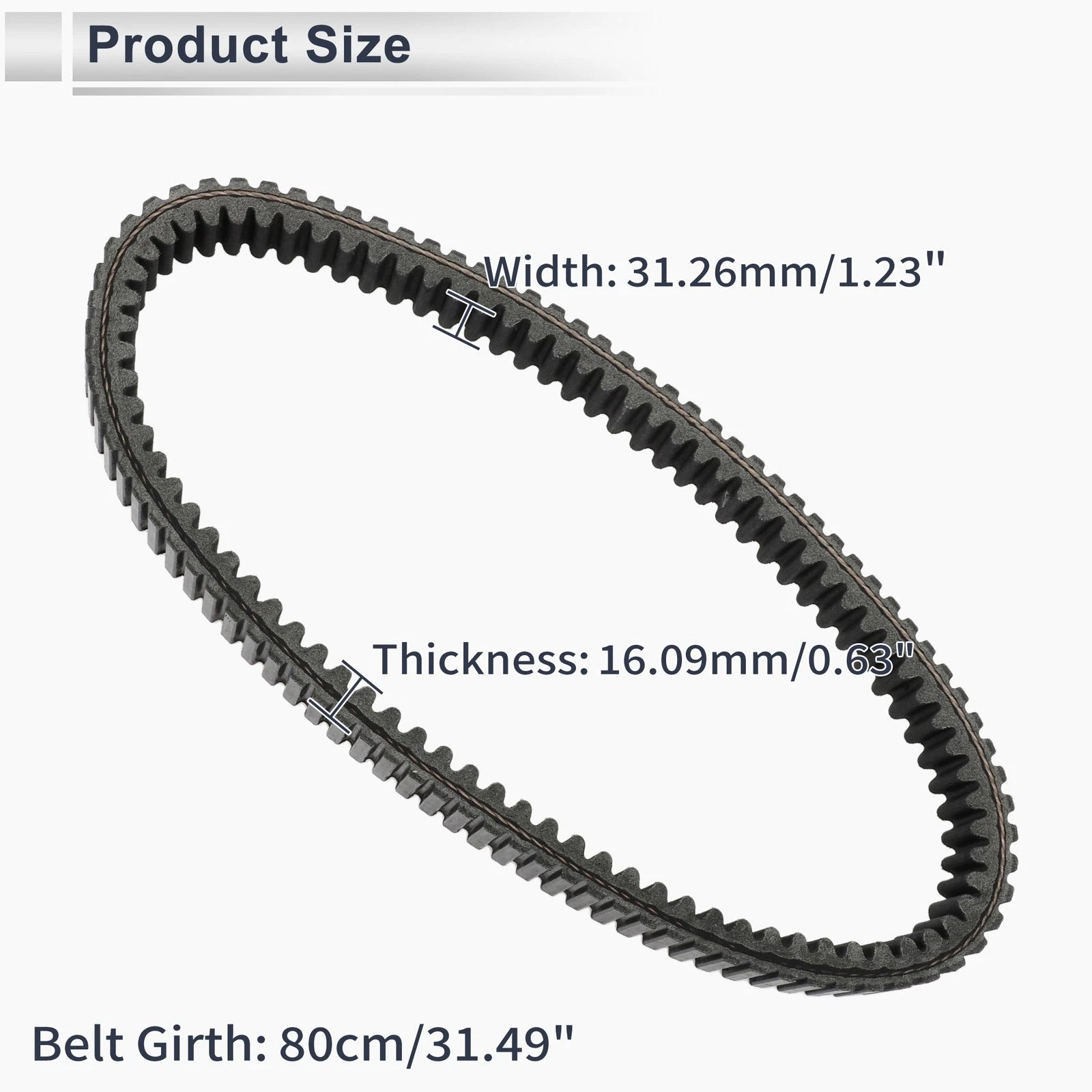 Drive Belt V-Belt No. 24827729767 for BMW C650GT C600 C650 Sport (2011–2020)