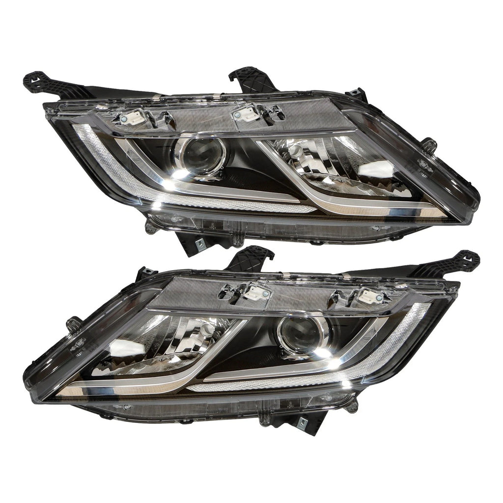 Set of 2 Headlights for Honda Odyssey (2018-2020) Halogen Clear Lens