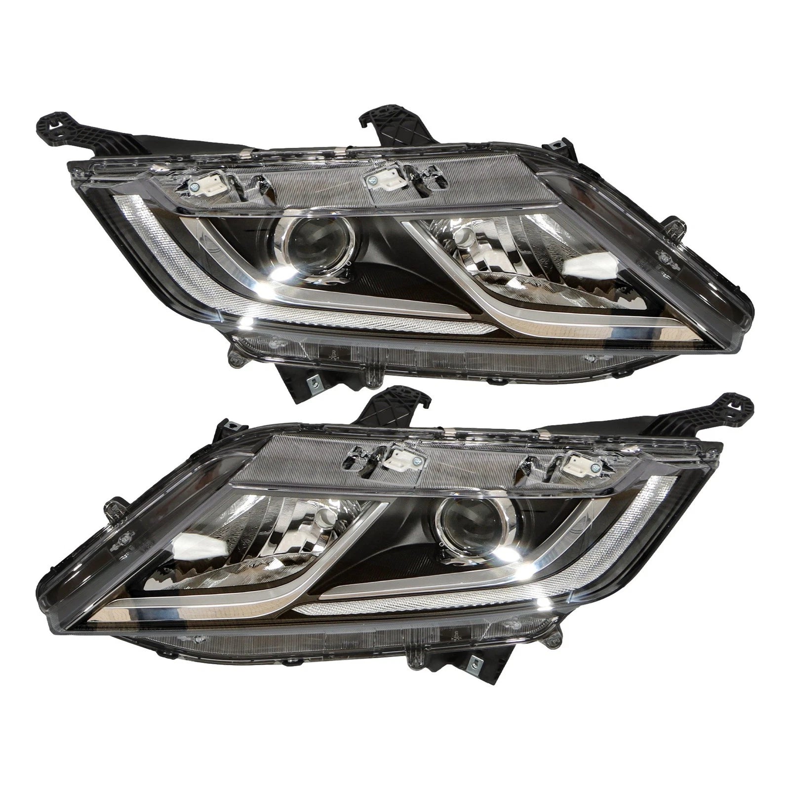 Set of 2 Headlights for Honda Odyssey (2018-2020) Halogen Clear Lens