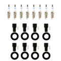 Set of 8 Bosch Double Platinum Spark Plugs & NGK Coil Boots for GS430 LX470 Tundra