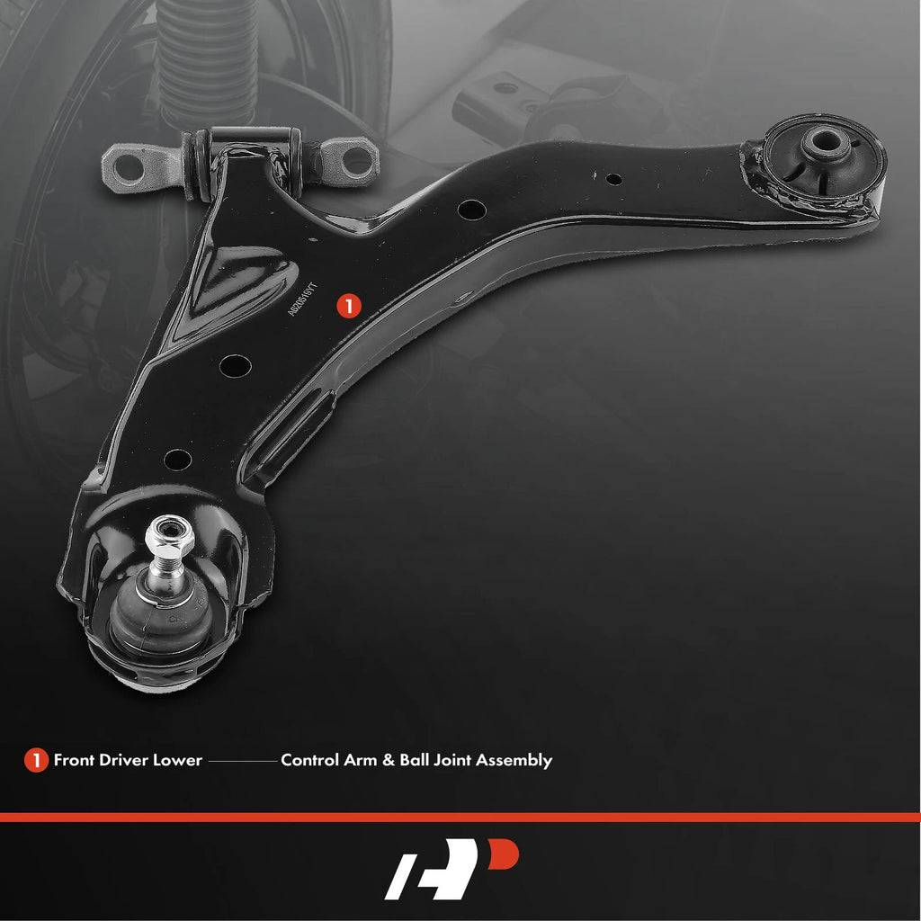 Front Left Lower Control Arm with Ball Joint for Kia Spectra (2000-2009)