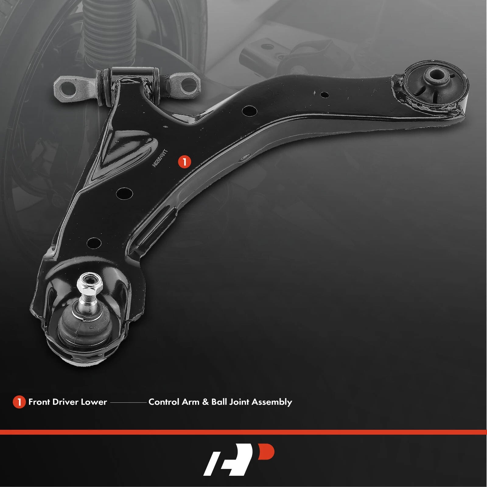 Front Left Lower Control Arm with Ball Joint for Kia Spectra (2000-2009)