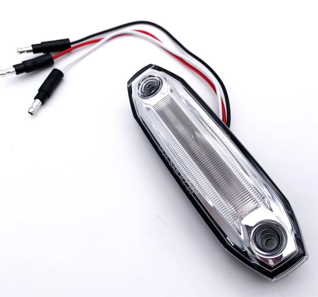 Clear Lens Marker Light with Amber LED Side Ditch for Universal Truck (2010–2024)