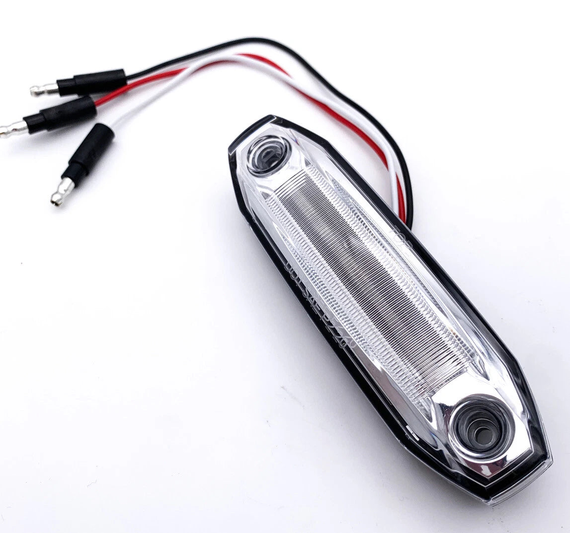 Clear Lens Marker Light with Amber LED Side Ditch for Universal Truck (2010–2024)