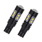 Set of 2 T10 2323 10-SMD LED Bulbs 12V 24V Pure White