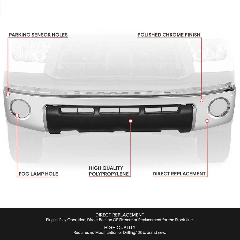 Front Bumper Face Bar & Valence Panel for Toyota Tundra (2010–2013)
