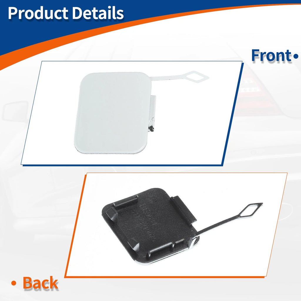 Rear Tow Hook Cover for BMW 525i 528i 530i 540i (No. 51128219075) White