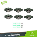 Set of 6 Pillow Block Flange Bearings for DIY Applications (1-1/4" Bore)